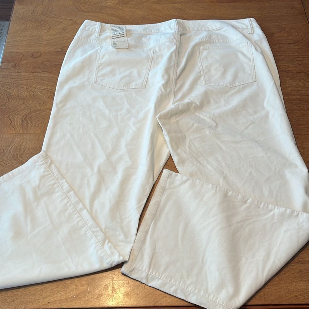 NWT Talbots Cream Corduroy Signature Boot Cut Jea… - image 6